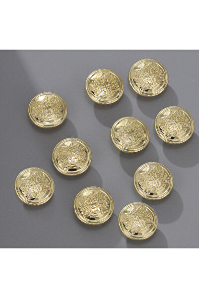 Choice18 15mm JRBG229-1 10pcs/Pack Vintage Metal Crown Buttons British Colleg...