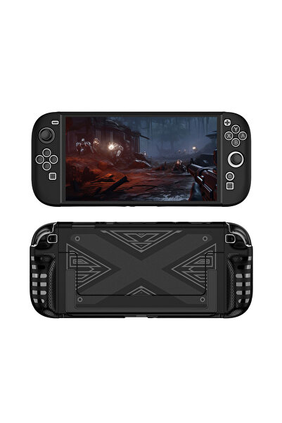 Choice حافظة سوداء لجهاز نينتندو سويتش 2، غطاء حماية مريح من مادة TPU، مقبض م...