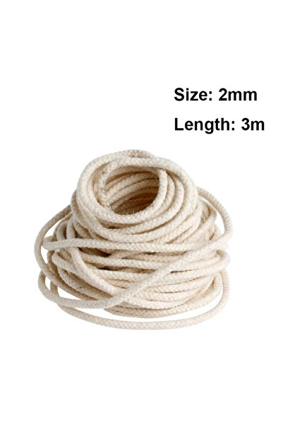 Choice خيط فتيل مصباح زيتي قطني بطول 2 مم و3 أمتار و2-8 مم لمواقد الزجاج، 3/5...