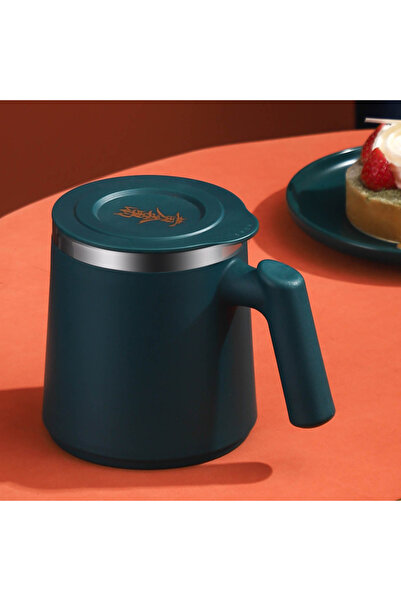 Choice كوب قهوة عالي القيمة من الفولاذ المقاوم للصدأ 304 باللون الأخضر سعة 40...