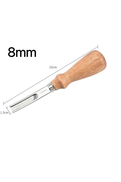 Choice 8 مم 1 قطعة عملية من الجلد الصناعي، حافة مشطوفة، قطع يدوي، قطع يدوي