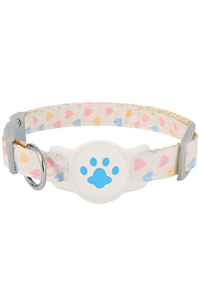 Choice blue Pet Collar For Airtag Cute Anti-lost Dog Cat Collar Adjustable Nylon Pet Collar For Small Dog