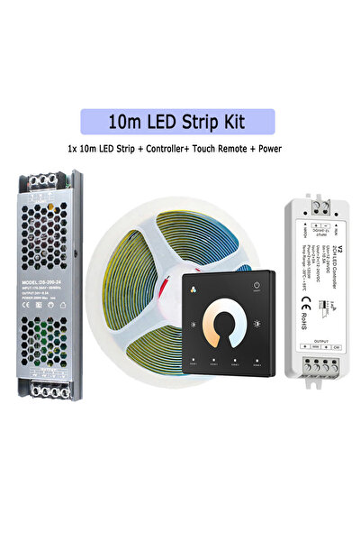 Choice مجموعة كاملة 1 × 10 متر 5 متر 10 متر 20 متر شريط LED COB CCT 24 فولت م...