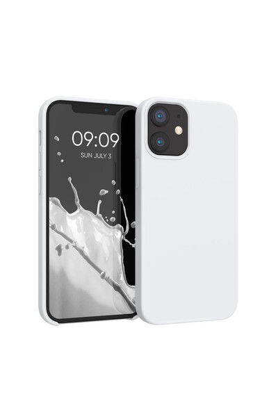 KWmobile Carcasă pentru Apple iPhone 12 Mini, silicon, albă, 52640.02