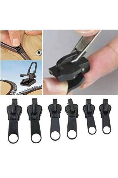 Choice طقم إصلاح سحابات عالمي فوري الإصلاح مكون من 24 قطعة، أسود اللون، بثلاث...