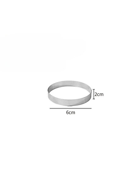 Choice 6cm-10PCS 5/6/7/8CM Classic 304 Stainless Steel Mousse Ring Cake Mold ...