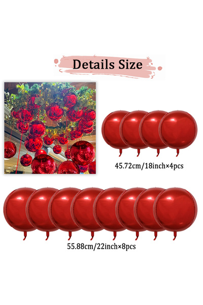 Choice مجموعة بالونات رباعية الأبعاد أخرى مجموعة بالونات رباعية الأبعاد حمراء...