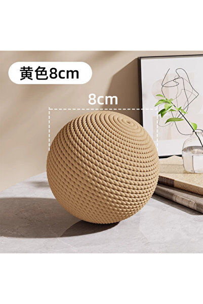 Choice Brown8CM 8/10CM Interactive Sisal Cat Scratching Ball Toy For Kitten Teeth Cleaning Anti Bite Cat Ba