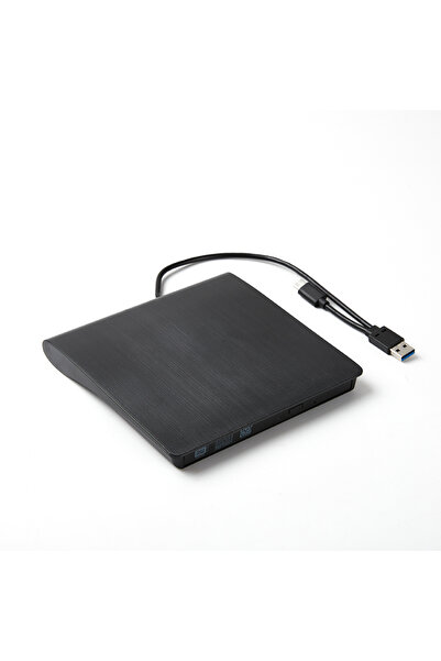 Choice black 2 in 1 USB3.0 Type C External DVD RW Drive Slim Portable DVD CD Player Drive Burner Reader Opt