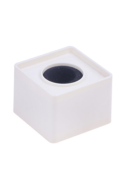 JETTING White 1Pc Square Microphone Flag Mic Station Cube Interview Square Box Holder Reporter Decor Flags N