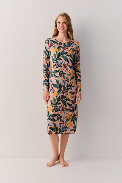 SUWEN Sleeping Romance Uzun Günlük Elbise