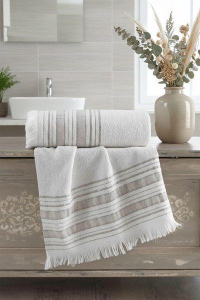 Cotonila Trendy Banyo Havlu Seti 70x140 & 50x90