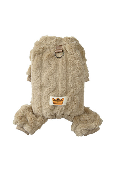 Choice ملابس كلاب ناعمة من الكاكي مقاس كبير لفصل الشتاء، بدلة جرو دافئة مع حل...