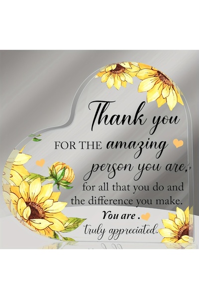 Choice Q49-A 1 pcs, heart-shaped acrylic plaque, thank you gift for teachers,...
