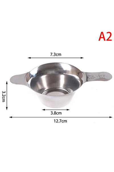 Choice فلتر شاي من الفولاذ المقاوم للصدأ A2 مع قمع شبكي دقيق لأوراق الشاي ومل...