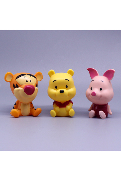 Miniso 3pcs-set 3pcs/set Children's Birthday Cake Decoration Winnie The Pooh Theme Piglet Pig Tigger Birthd
