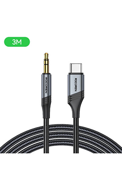 Choice كابل 3M Rocoren Type C إلى AUX مقاس 3.5 مم، محول سماعة رأس Hi-Fi من مق...