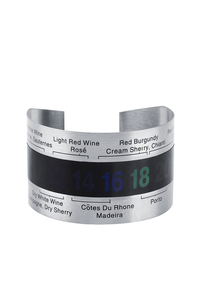 Choice silver Wine Thermometer Wine Bottle Thermometer Stainless Steel Wine LCD Thermometer Bottle Beer Red