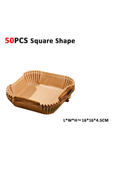Choice 50pcs square 50/100pcs Air Fryer Paper Liners Non Stick Oil Proof & Wa...