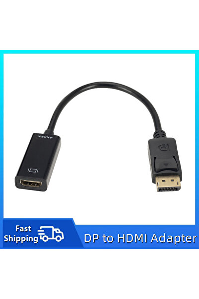 Choice محول DP إلى HD TABLYUGE DisplayPort إلى HDMI متوافق مع 4K DisplayPort ذكر إلى أنثى HD