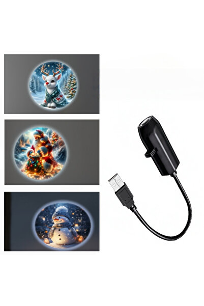 Choice 3 قطع - أنماط - مصباح بروجيكتور LED USB 3/4 قطع - أنماط عرض - مصباح لي...