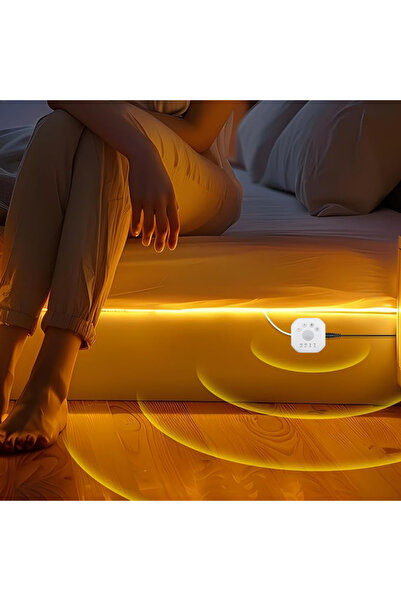 Choice شريط إضاءة نيون LED بمستشعر حركة USB أبيض دافئ بطول 5 أمتار وإضاءة نيو...