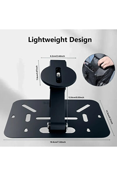Choice black Projector Stand Table Foldable Desktop Mount Ceiling 180 degree Adjustment Universal 1/4" Scre