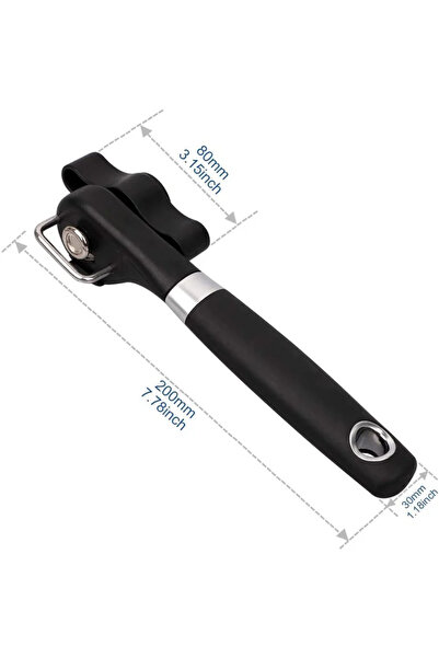 Choice black Safe Cut Can Opener, Smooth Edge Can Opener handheld, Food Grade...