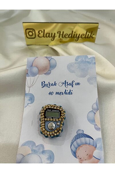 ELAY HEDİYELİK Kişiye Özel 20 Adet Kartlı Zikirmatik