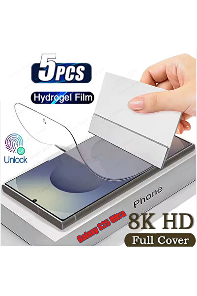 Choice9 5 قطع من واقيات الوجه الهيدروجيلية الناعمة لهواتف سامسونج جالاكسي S25...