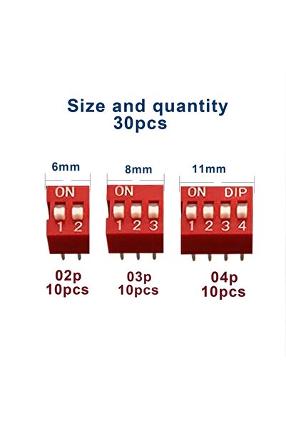 Choice 40 قطعة، 30/40 قطعة، مفتاح انزلاقي مزدوج الصفوف، وحدة مفاتيح 2.54 مم، ...