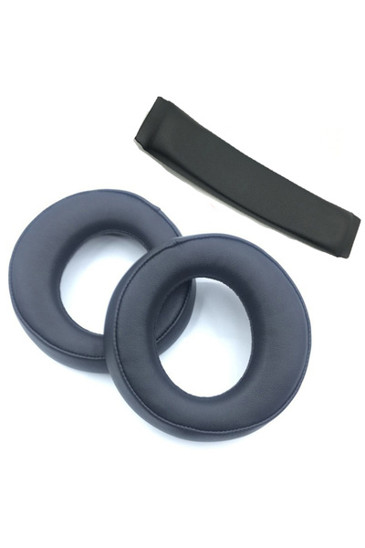 Choice 1 مجموعة من وسائد الأذن المصنوعة من مادة البولي يوريثان السوداء لجهاز ...