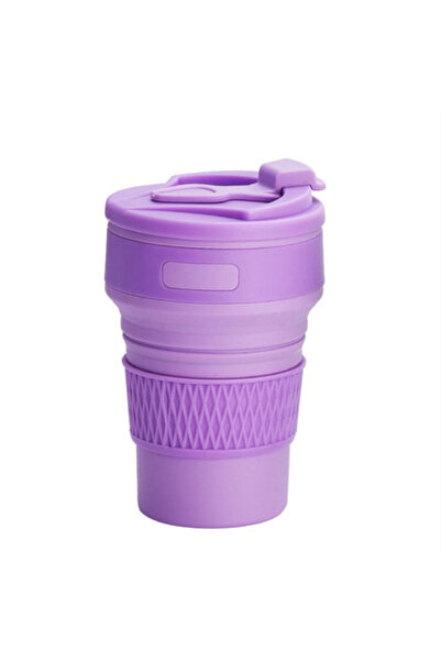 Choice كوب ماء قابل للطي من السيليكون أرجواني اللون، 350 مل، كوب رياضي محمول ...