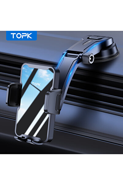 Choice حامل هاتف السيارة TOPK باللون الأسود، قوي الشفط، قابل للدوران 360 درجة...