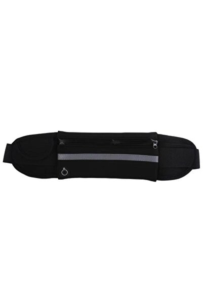 Choice حقيبة خصر سوداء للجري وحزام للتمرين وحقيبة للركض وجيب للسفر وأموال وها...