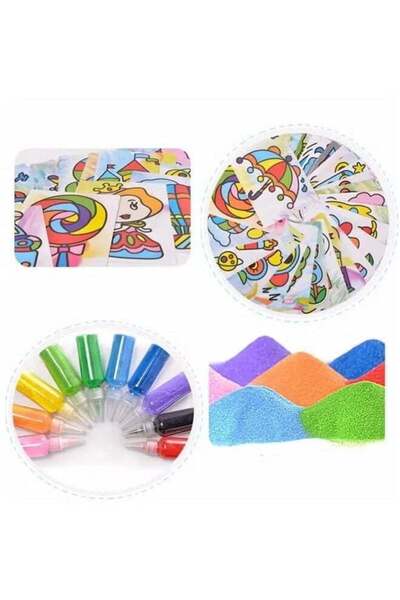Generic Children's DIY color sand painting collection, children's art painting, educational toys, exercise h