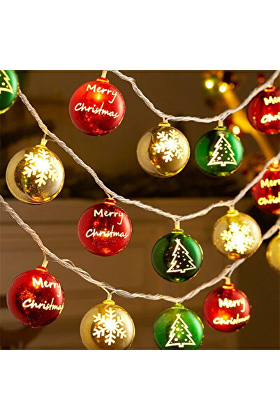 Choice سلسلة أضواء زينة عيد الميلاد بطول 3 أمتار و20 مصباح LED بطول 1/3 متر، ...