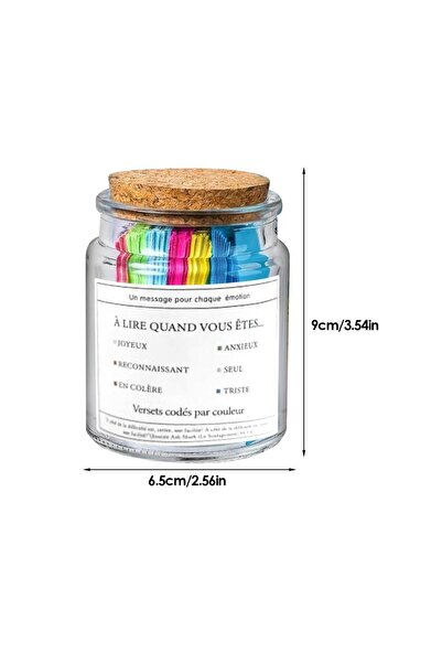 Choice جرة آيات القرآن الكريم الفرنسية، آيات الراحة الروحية، زجاجة الصلاة، كل...