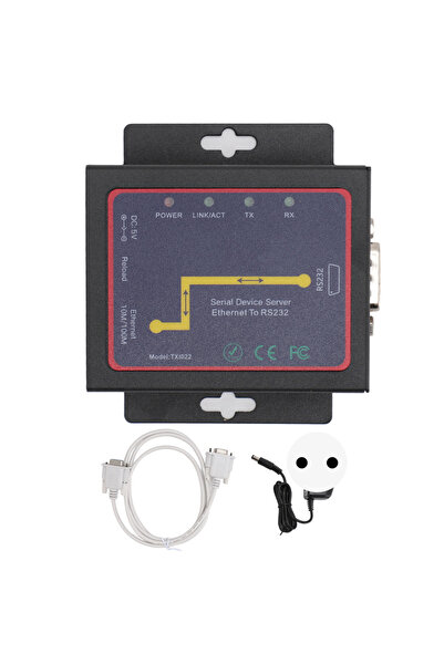 Choice EU TXI022 RJ45 to RS232 Serial Network Adapter Bi Directional Transfer TCP IP Serial Network Adapter