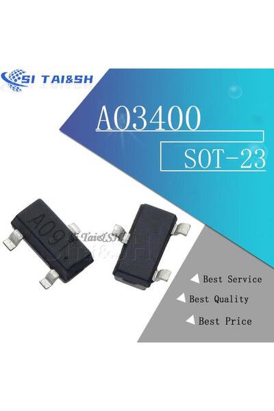 Choice 50 قطعة AO3400 SOT23 AO3400A SOT-23 A09T SOT ترانزستور MOS FET جديد