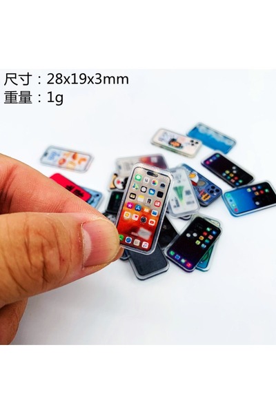 Choice 5 قطع مزيج 5 قطع 1:12 دمية هاتف صغير محاكاة الهاتف المحمول سوبر ماركت ...