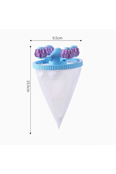 Choice Blue Washing Machine Filter Bag Reusable Net Laundry Ball Floating Lint Hair Catcher Pet Hair Remove
