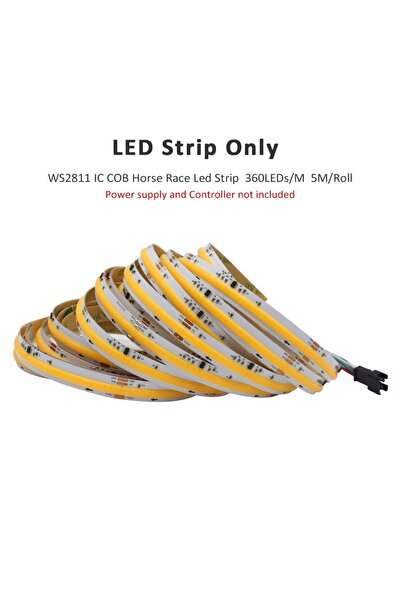 Choice شريط إضاءة أبيض بارد بطول 20 مترًا، شريط إضاءة LED للجري على شكل حصان ...