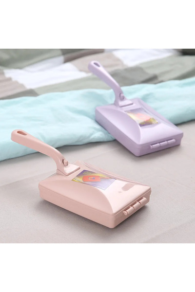 Choice Pink 1pc- Bed Pet Hair Debris Brush Handheld Carpet Brush Crumb Dirt Fur Cleaner Roller Sweeper Home