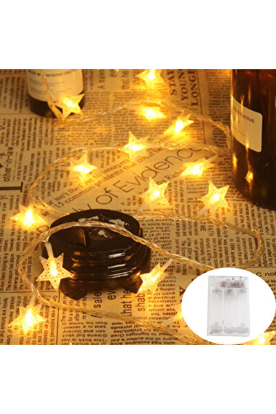 Choice سلسلة أضواء LED على شكل نجمة من صندوق بطارية دافئ بطول 6 أمتار و40 مصب...