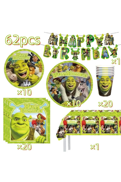 Choice 62 قطعة أخرى من زينة حفلات أعياد الميلاد على شكل شريك وحمار الأمير وال...