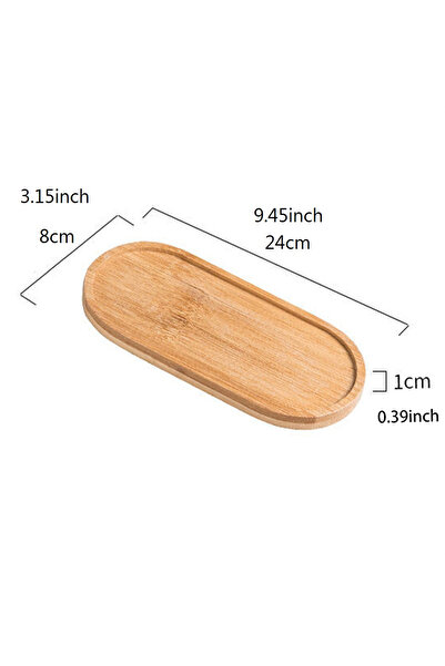 Choice Style 1 1PCS Tableware Solid Wood Round Dessert Plate Japanese-style Wooden Tray Snack Plate Dried F