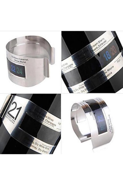 Choice Wine Collar Thermometer Bar Beverage Tool Clever Wine Bottle Snap Thermometer Lcd Display Clip fo...