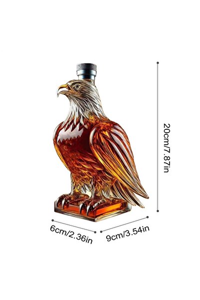 Choice White Eagle Liquor Decanter Animal-Shaped Glass Whiskey Decanter Bottle Exquisite Eagle Liquor Bottl