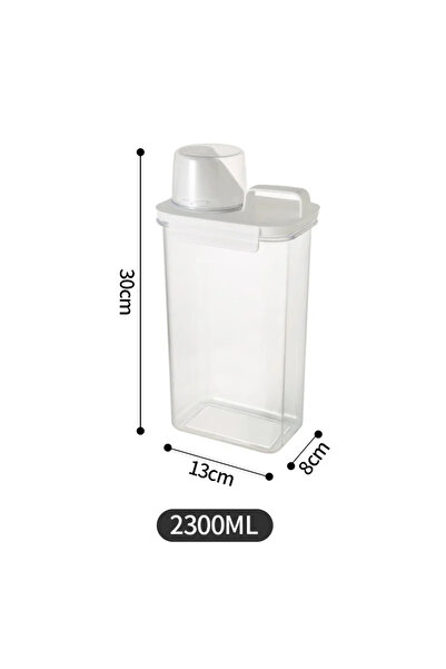 Choice 2300 مل G4390C موزع منظف غسيل قابل لإعادة التعبئة، خزان مسحوق فارغ ناعم